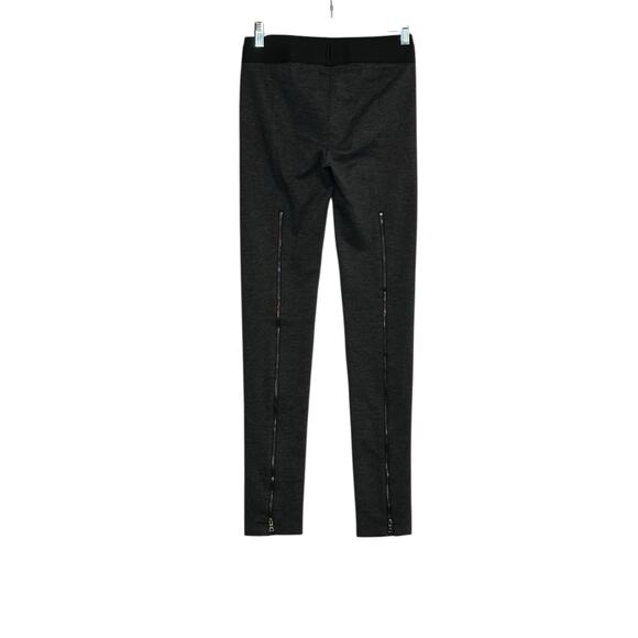 BCBG gray back zippered legs pull on legging pants size small - Picture 8 of 8